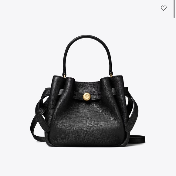 Tory Burch Handbags - Tory Burch Black Mini Bag with Gold Accent